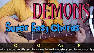 Demons - Imagine Dragons | Easy Guitar Chords Tutorial