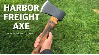 Harbor Freight Axe Modification.