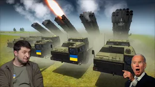 300 Ukrainian 9К58 SMERCH destroyed a big Russian military convoy | MOWAS2 BATTLE