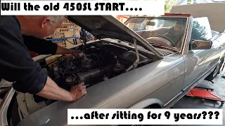 Mercedes R107 450SL Garage Find - Fuel System Go-thru - Will it Start After 9 Years?