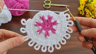 Wow! Super easy, very useful crochet beautiful motif crochet coaster supla. Bardak altlığı yapımı 🥰