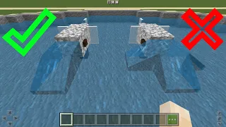 Как сделать направленный поток воды в Minecraft?