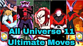 UNIVERSE 11 ALL ULTIMATE MOVES!! 🔥 IN DRAGON BALL LEGENDS