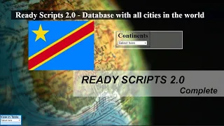 List of cities and provinces in Democratic Republic of Congo database - Ready Scripts 2.0