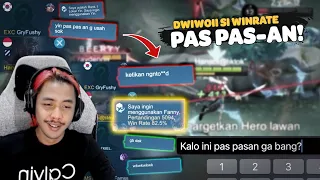 DIKATAIN WINRATE PAS PAS-AN !! - Semua Bungkam Ketika Lihat WR Dwiwoii Sebenarnya - Mobile Legends