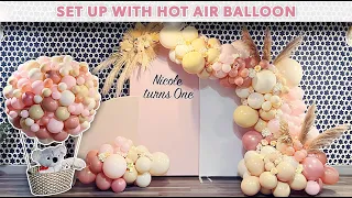 Hot Air Balloon First Birthday | Trio Wings frame