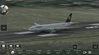 Take off Airbus A330 - Lufthansa.
