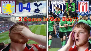 I WENT TO 2 GAMES IN 5 HOURS!!! | (AVFC 0-4 Spurs) (WBA 1-3 Stoke) | Matchday Vlog