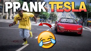 TESLA CAR PRANK WIND TRICKSTERS, POLICE, ALL WE WIN‼️(FUNNY MOMENTS) - GTA 5 ROLEPLAY
