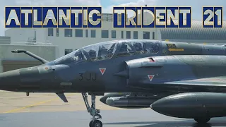 Atlantic Trident 21 With French and U.S. Jet Fighters