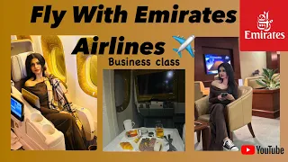 Experience a Flight with me on Emirates Airlines 777 Business Class |Colombo-Dubai | #kavidewmini ✈️