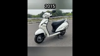 The Evolution of Honda Activa (1999~2023) #shorts #hondaactiva #bikelover #evolution #youtubeshorts