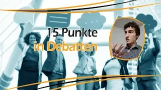 In benoteten Diskussion immer gut darstehen - 15 Punkte in jeder Debatte | Leo Eckl