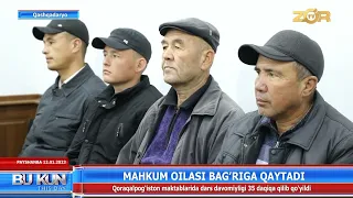 Mahkum oilasi bagʻriga qaytadi