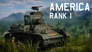 War Thunder: American ground forces Rank I - Review and Analysis