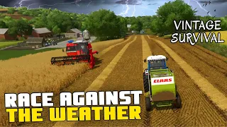 RACING AGAINST THE STORM | Vintage Survival | Farming Simulator 22 - Episode 37