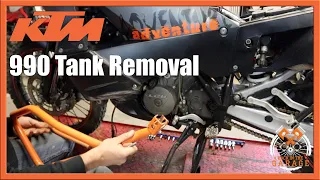 KTM 990 ADV Tank Removal Install | Back in the Garage