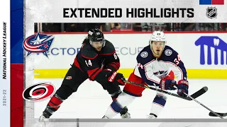 Columbus Blue Jackets vs Carolina Hurricanes Feb 25, 2022 HIGHLIGHTS