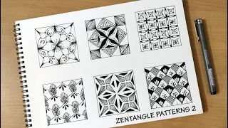 6 Zentangle Pattern || Part 2