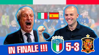 #Italia-#Spagna 5-3 #Reaction Live con Tiziano Crudeli #Europeo 2020