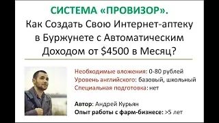 Обзор заработок в Буржунете с автоматическим доходом от $4500 в месяц! Система ПРОВИЗОР