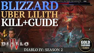 Diablo 4 Season 2: Blizzard Sorc: Uber Lilith Kill & Guide / The Echo of Hatred Sorceress Sorcerer