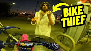 DUDE STOLE MY MOTORCYCLE AT GAS STATION!!!