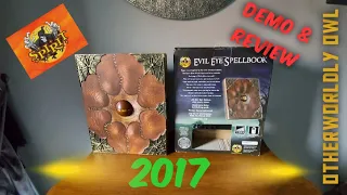 Spirit Halloween YJ 2017 Evil eye spellbook prop / demo + Halloween 2021 channel return update
