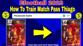 How To Upgrade Thiago In Pes 2023 | Thiago efootball 2023