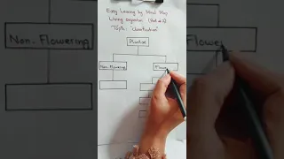 classification and characteristics of flowering plant| easy learning by mind map||very easy trick|