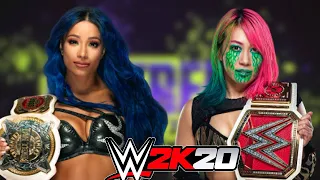 Sasha Banks vs Asuka WWE 2k20