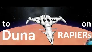 KSP 1.5 - SSTO to Duna and back using only RAPIER engines