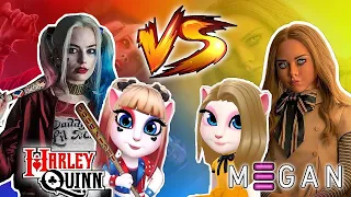 My Talking Angela 2🔥 / Angela 😻🐾Vs Harley Quinn And M3gan Doll Makeover / New Year Update Gameplay