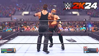 WWE 2K24 - Casket Match - The Undertaker vs. Kane (Full Match Gameplay)