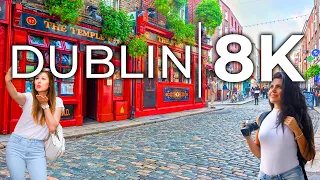 Dublin Walk 🇮🇪 in 8K, Beautiful Dublin 8K City Tour ULTRA HDR [60FPS]