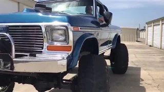 Cold starting the Bigfoot 1 monster truck replica clone