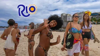 🇧🇷 Beach Walk Rio de Janeiro COPACABANA Brazil BEACH PARTY 2021