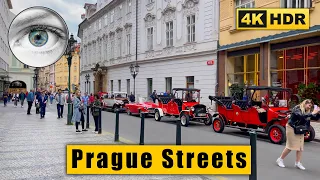 Prague Walking Tour trough Old Town Square to Charles Bridge 🇨🇿 Czech Republic 4K HDR ASMR