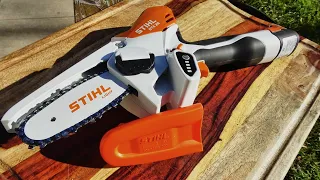 TINY STIHL GTA 26..First look at this new saw, gimmick or awesome? You decide!