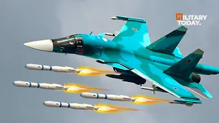 Russia's Su-34 Fighter Jets Destroy Ukrainian With Missiles