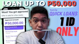 LEGIT: LOAN Upto P50,000 with Tonik Quick LOAN - 1 ID Lang Kailangan! #EnrollmentNa2023