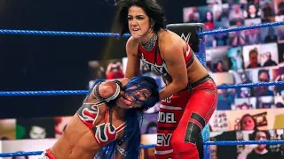 Bayley brutalizing Sasha Banks