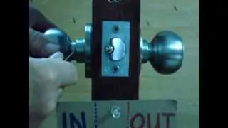 HOW TO REMOVE BEST KNOB LOCK FROM THE DOOR