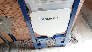 تركيب مرحاض معلق /  Installation toilette suspendu geberit