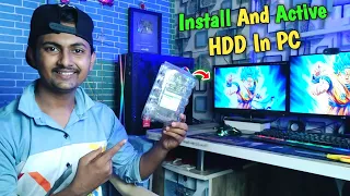 How To Install HDD (Hard Disk Drive) In PC | PC Me Hard Disk Kaise Lagaye