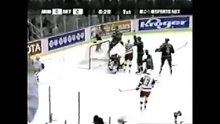 Pavel Datsyuk two assists vs Wild in his rookie season (2001)