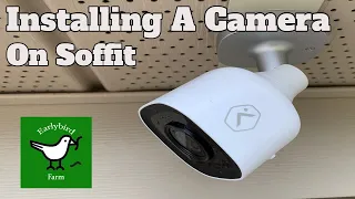 Easy way To Install a Security Camera on Vinyl Soffit | Hanging Camera from Soffit