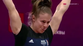 Loredana Toma (64 kg) Clean and Jerk 130 kg - 2021 European Weightlifting Championships