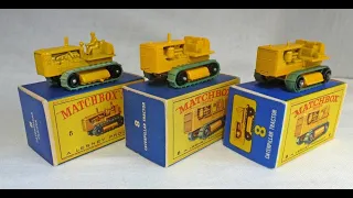 Matchbox Toys MB8c & MB8d Caterpillar Tractor [Matchbox Picture Box Collection]