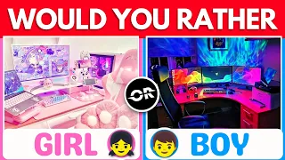 Would You Rather...? 👦 | Boys VS Girls Edition 👧